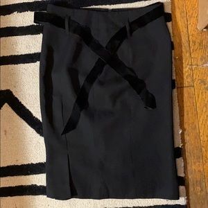 Tom Ford Pencil Skirt with Velvet skirt
